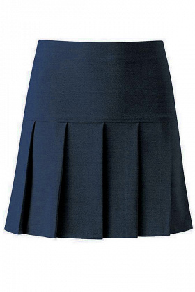 Banner Senior Panel Full Pleated Skirt - Navy