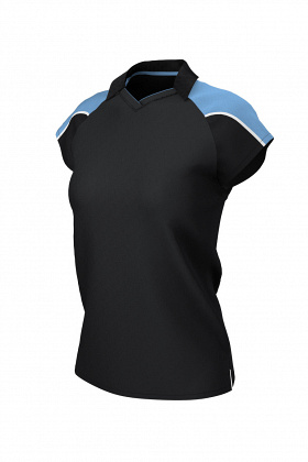 Chadwick iGen Female Polo - Black and Sky