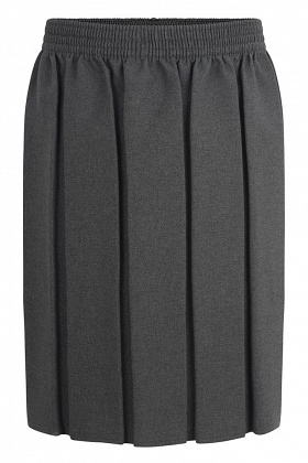 Zeco Box Pleat Skirt - Grey