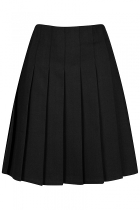 Zeco Senior Stitch Down Pleat Eco Skirt - Black