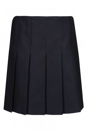 Zeco Junior Stitch Down Pleat Eco Skirt - Navy